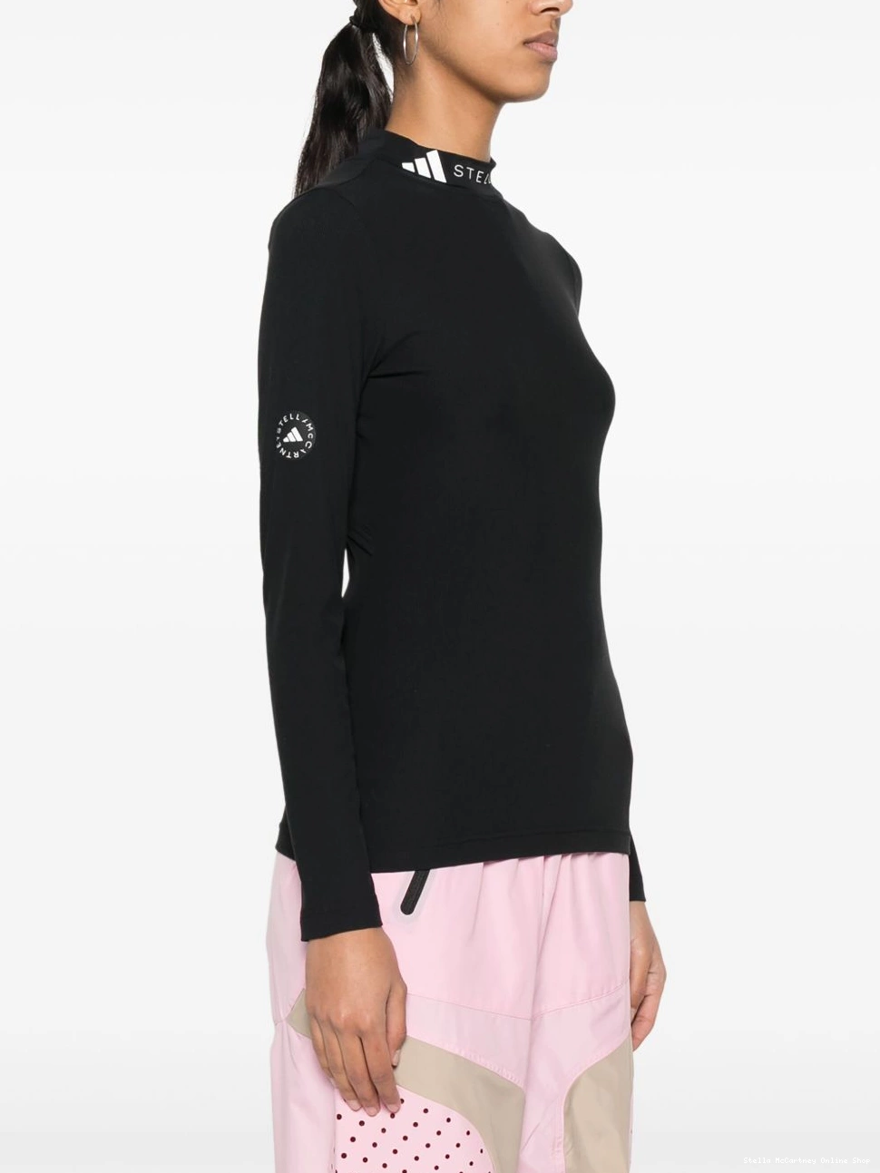 Affordable adidas by Stella McCartney logo-print T-shirt Women 0813
